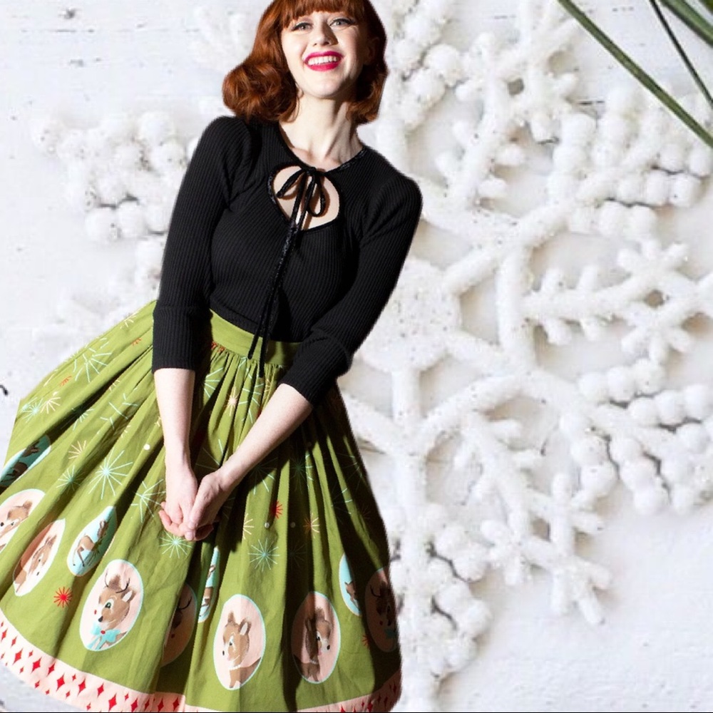 Dropped Price! Rudolph & Family Holiday Skirt - Picture 7 of 16